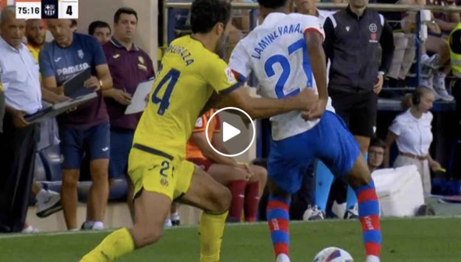 Lamine Yamal amazing piece of skill vs Villarreal (video) - Barca News